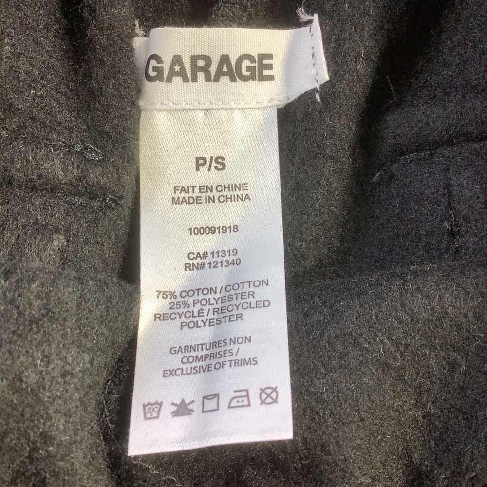 Garage UltraFleece Cargo Straight Sweatpants Jet Black Size Small NWT - Picture 6 of 14